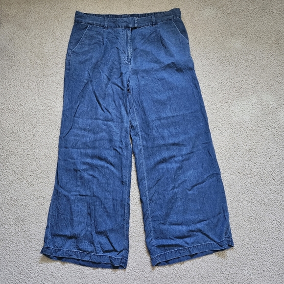 American Eagle AE Stretch Super High-Waisted Wide-Leg Trouser Jean 16R - Picture 1 of 8